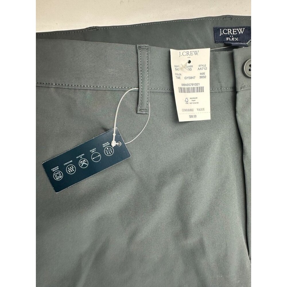 NWT Mens J. Crew Slim Fit Flex TruTemp365 Gray Chino Pants Size 38x32 - Picture 4 of 9